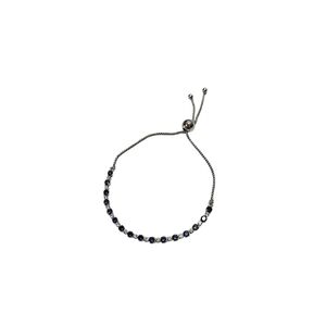 Pandora Sterling Silver Blue CZ Adjustable Slider Bracelet